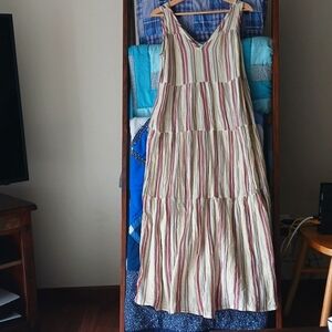Marine Layer Corinne Maxi dress multi stripe M